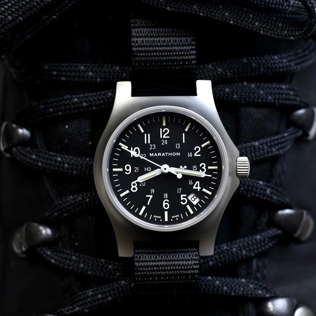 腕時計 MARATHON General Purpose Sterile Quartz with Date Stainless Steel WW194015SS-NGM マラソン ステライル デイトの画像