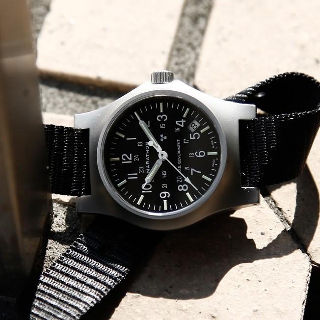 腕時計 MARATHON General Purpose Quartz with Date Stainless 腕時計 MARATHON General Purpose Quartz with Date Stainless