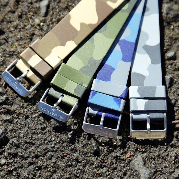 2本目200円OFFクーポン付き／MARATHON Camouflage Rubber Strap