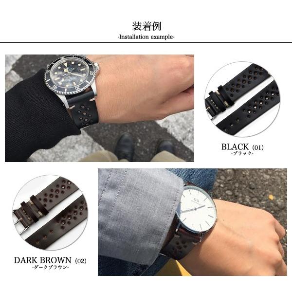 腕時計ベルト 時計 バンド HDT DESIGN Shell Cordovan MS