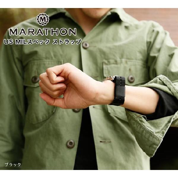 時計ベルト バンド 腕時計バンド MARATHON US MILスペック ストラップ