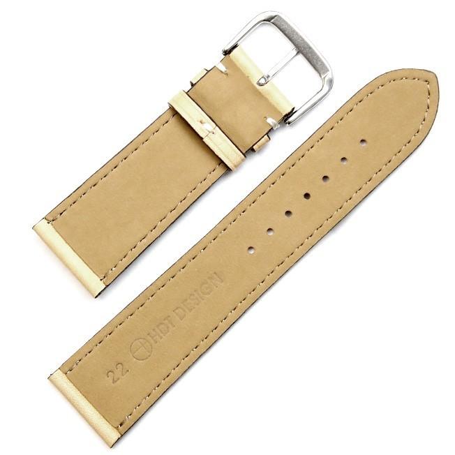 時計ベルト バンド HDT Natural Calf ヌメ革 ベルト 18mm 20mm 22mm