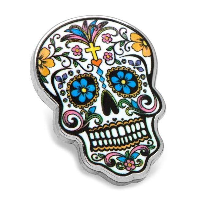 ラペルピン メキシコ 死者の日 スカル ドクロ カラフル CC-DODS