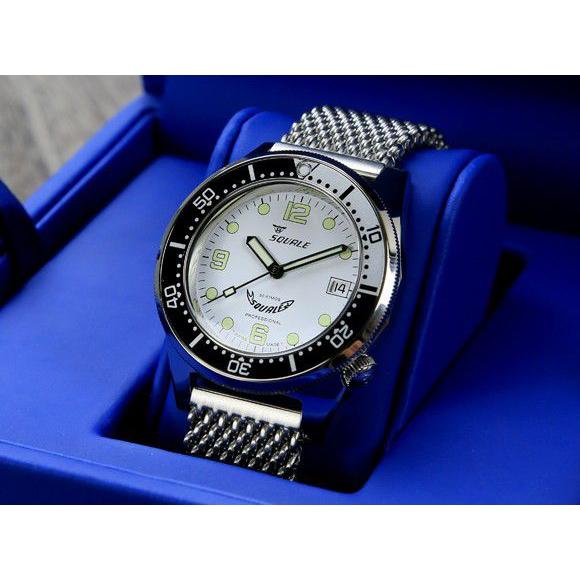 時計 腕時計 SQUALE スクワーレ PROFESSIONALホワイト×ホワイト1521 