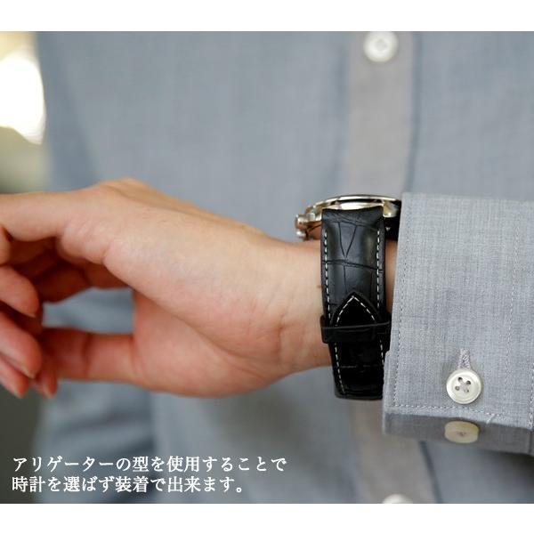 スイス製 時計 ベルト バンド 腕時計バンド BIWI ビウィ Stitched Alligator Skan ステッチド アリゲーター・スキャン｜chronoworldjapan｜05