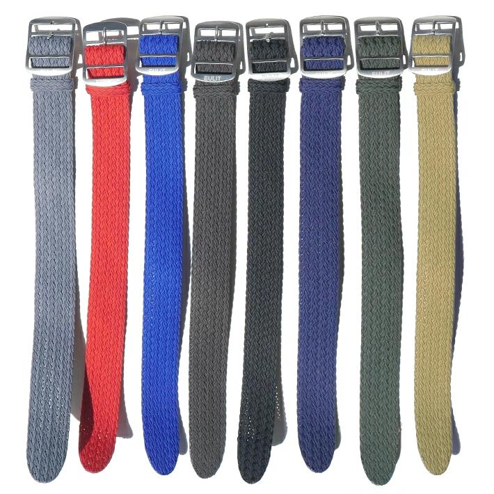 時計ベルト バンド 【W編み】 Eulit Palma ユーリット パルマ パーロン ストラップ 【NATO】【交換工具・ばね棒つき】の画像