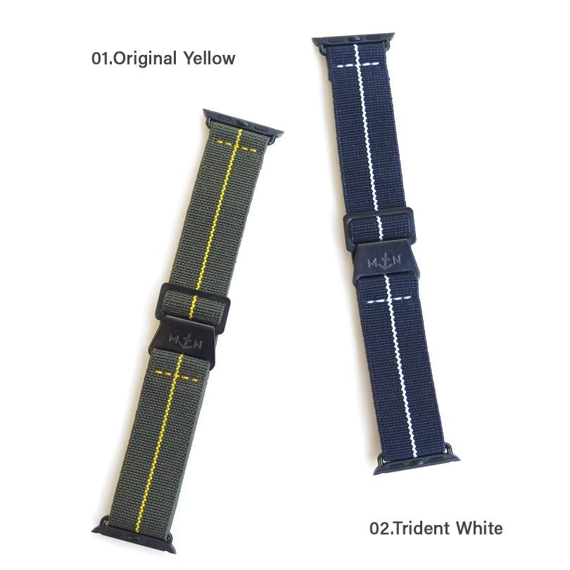 Apple Watch専用 MN STRAP for Apple DLC ブラックバックル MARINE NATIONAL MNストラップ 3