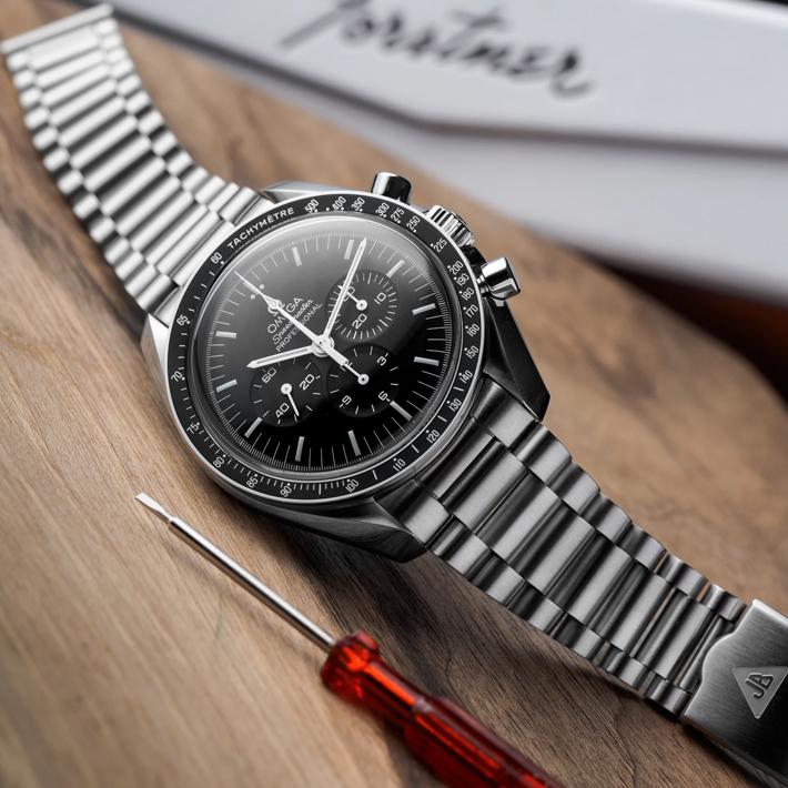 時計 ベルト バンド 腕時計バンド オメガ シーマスター用 Forstner President (1450) Bracelet for  Speedmaster and Seamaster フォースナー プレジデント