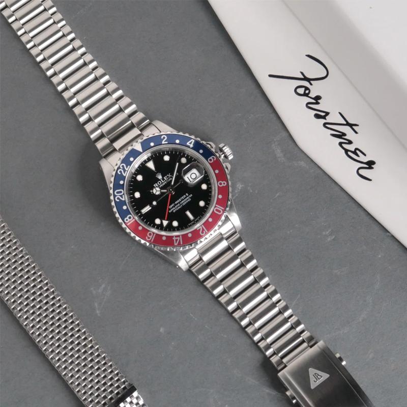時計ベルト バンド ROLEX用 Forstner President (1450) Submariner GMT