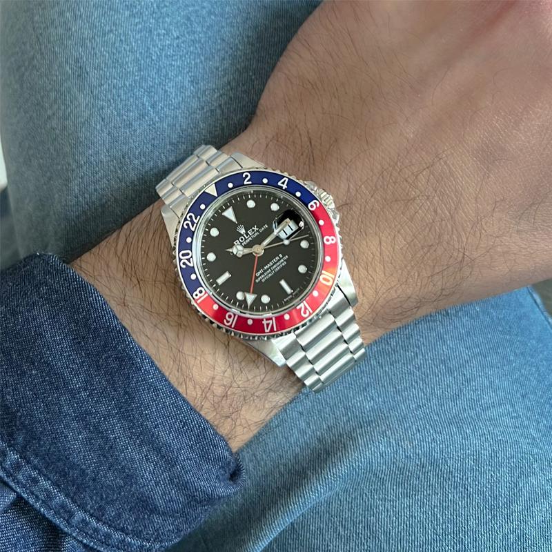 時計ベルト バンド ROLEX用 Forstner President (1450) Submariner GMT