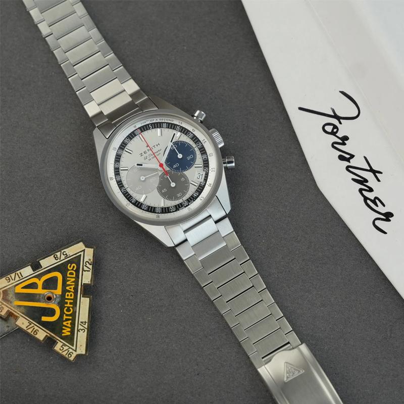 時計ベルト バンド ZENITH IWC Forstner Flatlink フォースナー