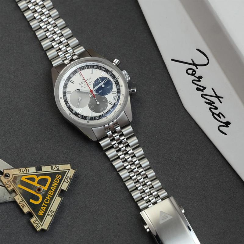 時計ベルト バンド Forstner Model J for ZENITH IWC ゼニス : クロノ
