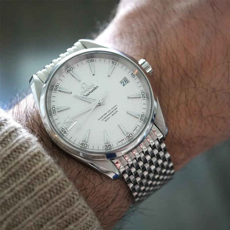 時計ベルト バンド Forstner 【11連】Beads of Rice Omega Seamaster オメガ シーマスター フォースナー ステンレス メッシュベルト ビーズオブライスの画像