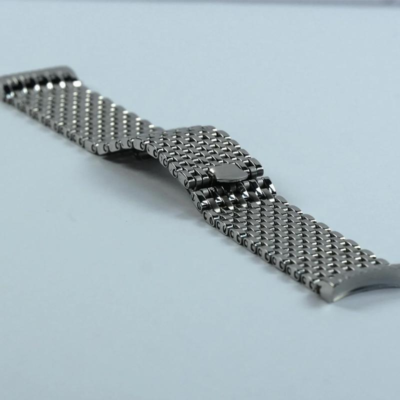 時計ベルト バンド Forstner 【11連】Beads of Rice IWC フォースナー ステンレス メッシュベルト ビーズオブライスの画像
