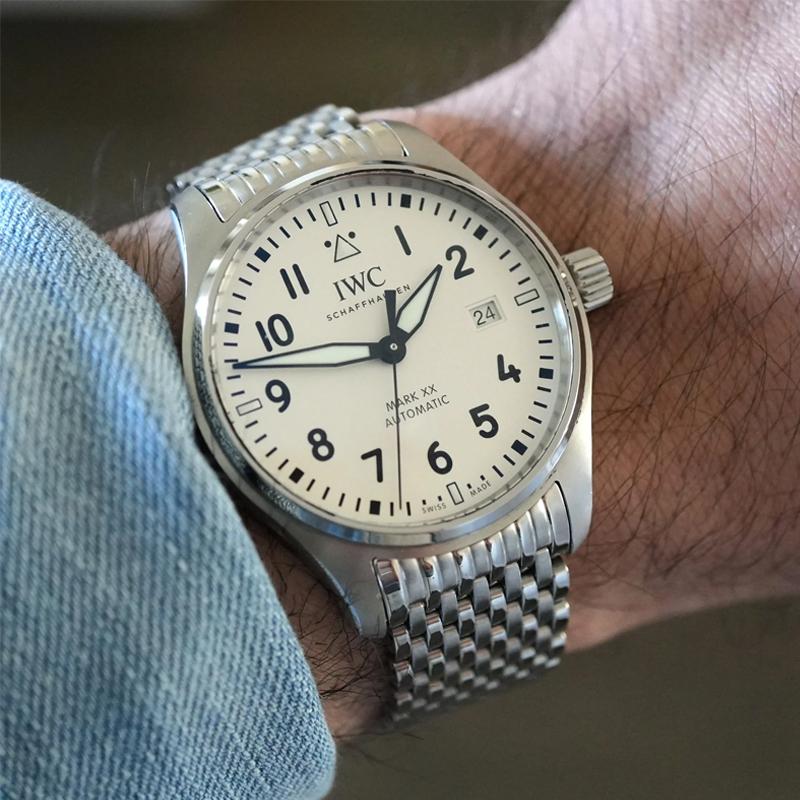 時計ベルト バンド Forstner 【11連】Beads of Rice IWC フォースナー ステンレス メッシュベルト ビーズオブライスの画像