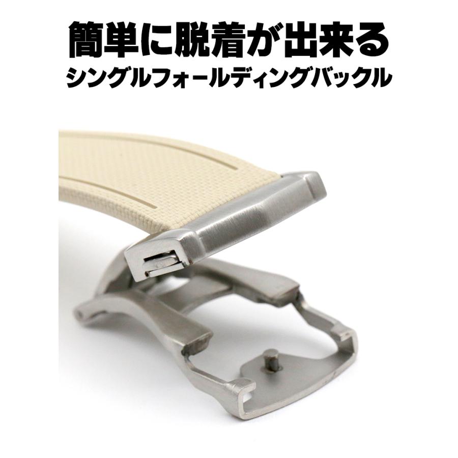 時計ベルト バンド HYDRO LOOP ハイドロループ 防水/耐熱/耐油/耐紫外線　20mm 21mm 22mmの画像