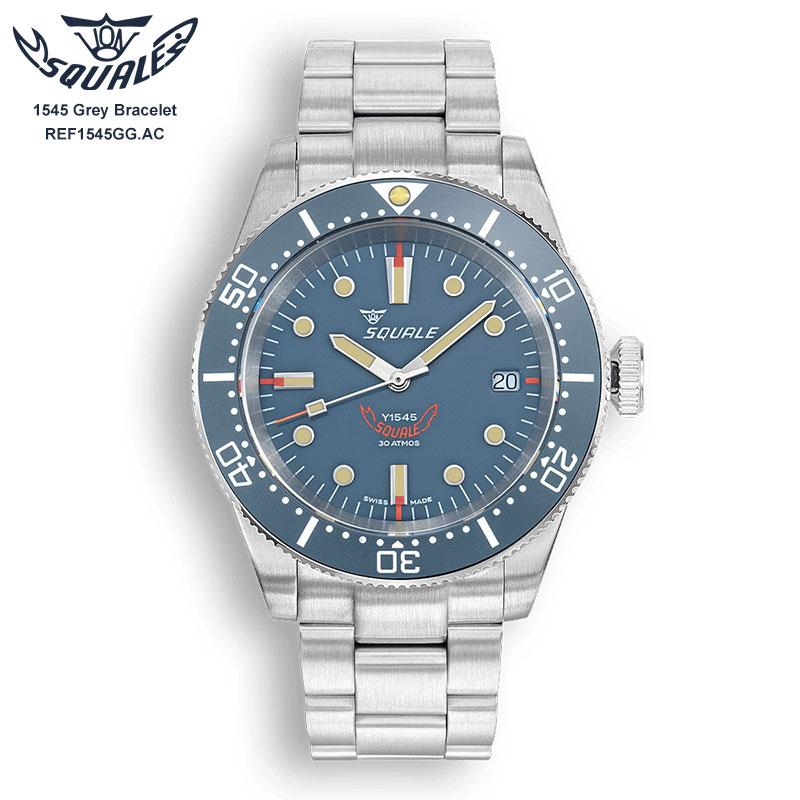 時計 腕時計 ダイバーズ イタリア SQUALE スクワーレ 1545 Grey 