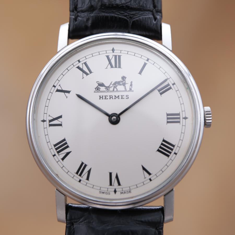 エルメス 馬車 ホース ローマン ラウンド - HERMES Vintage メンズ 手巻き 38mm 点検済 【6ヶ月保証】 CH122 | HERMES | 01