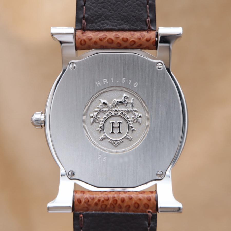 エルメス Hウォッチ ロンド シェル ダイヤ HR1.510 HERMES H Watch Rondo メンズ クォーツ 31mm 仕上済 【6ヶ月保証】 CH219 | HERMES | 02