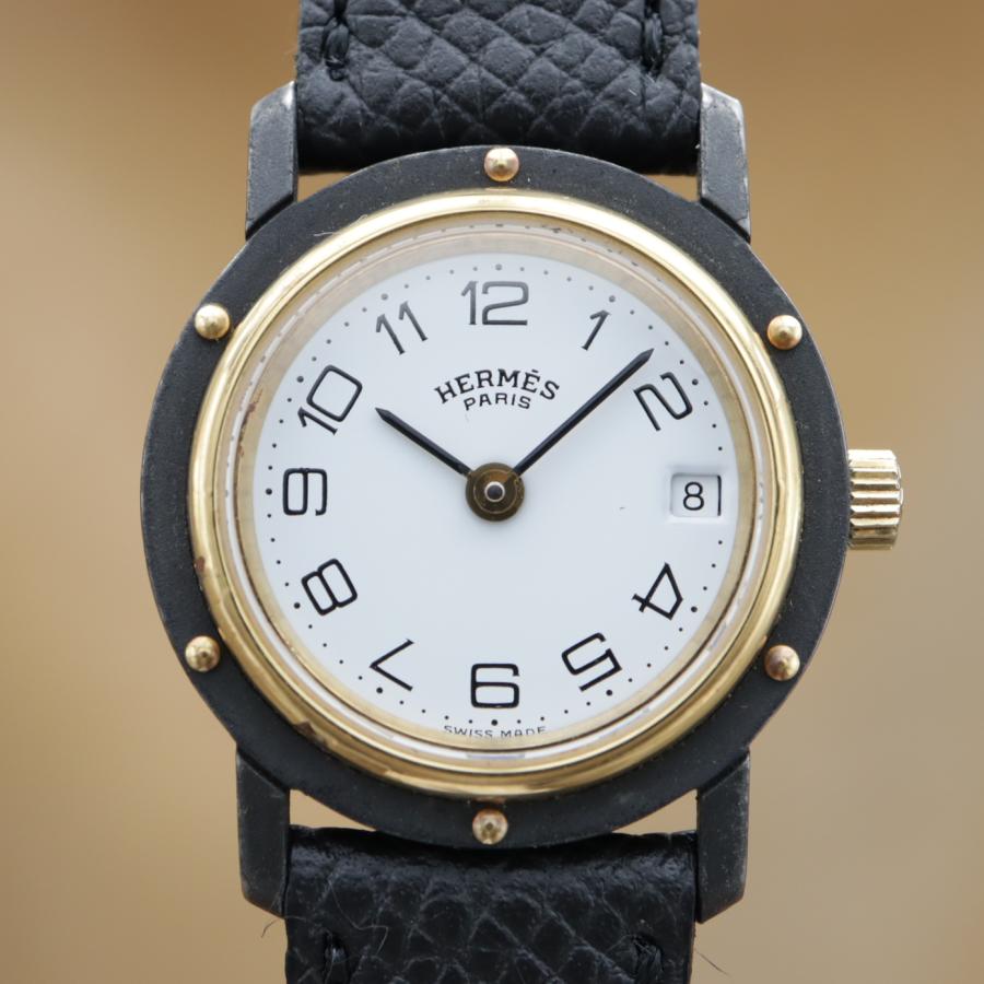 エルメス クリッパー ブラックコーティング - HERMES Clipper レディース クォーツ 電池交換済 【6ヶ月保証】 CH272 | HERMES | 01