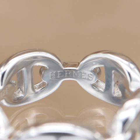 エルメス シェーヌ・ダンクル・アンシェネ PM リング HERMES Chaine d'Ancre Enchainee ユニセックス シルバー925 新品仕上済 CH300 | HERMES | 03