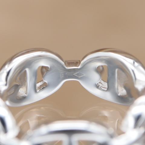 エルメス シェーヌ・ダンクル・アンシェネ PM リング HERMES Chaine d'Ancre Enchainee ユニセックス シルバー925 新品仕上済 CH300 | HERMES | 05