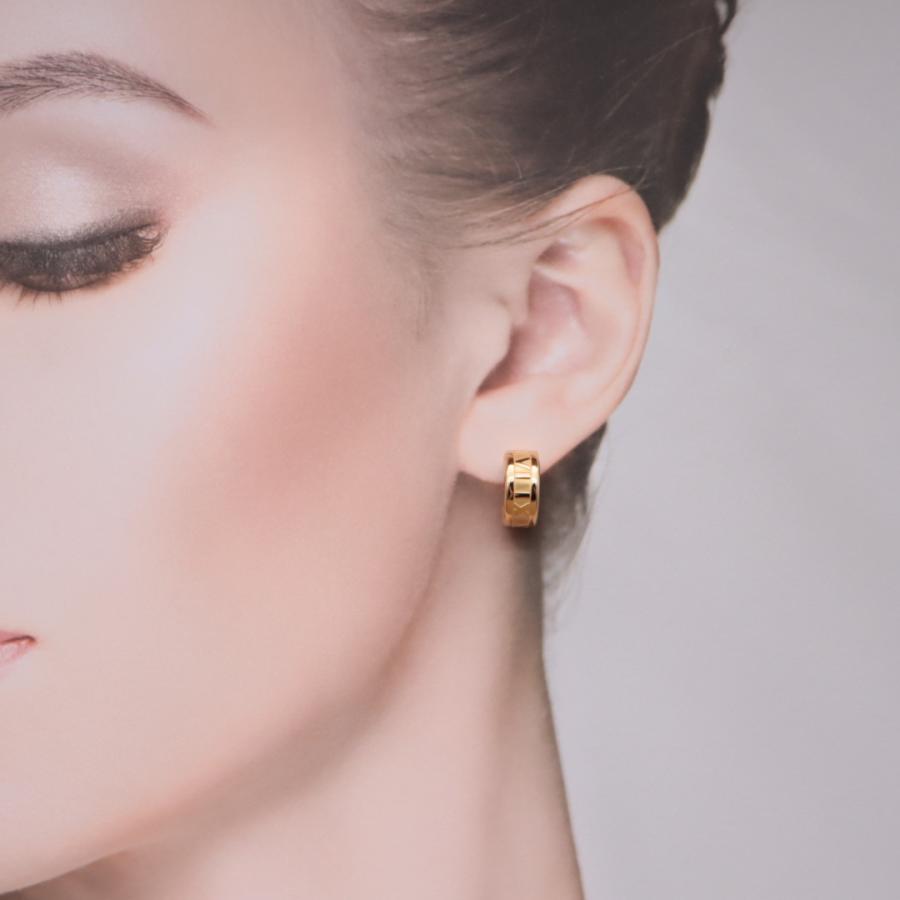 ティファニー アトラス フープピアス TIFFANY&Co. Atlas Hoop Earrings ユニセックス シルバー925 新品仕上済 メッキ加工済 CH305 | TIFFANY&Co. | 08
