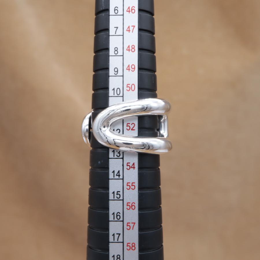 エルメス オスモズPM リング  HERMES Osmose メンズ ユニセックス シルバー925 新品仕上済 CH318 | HERMES | 08