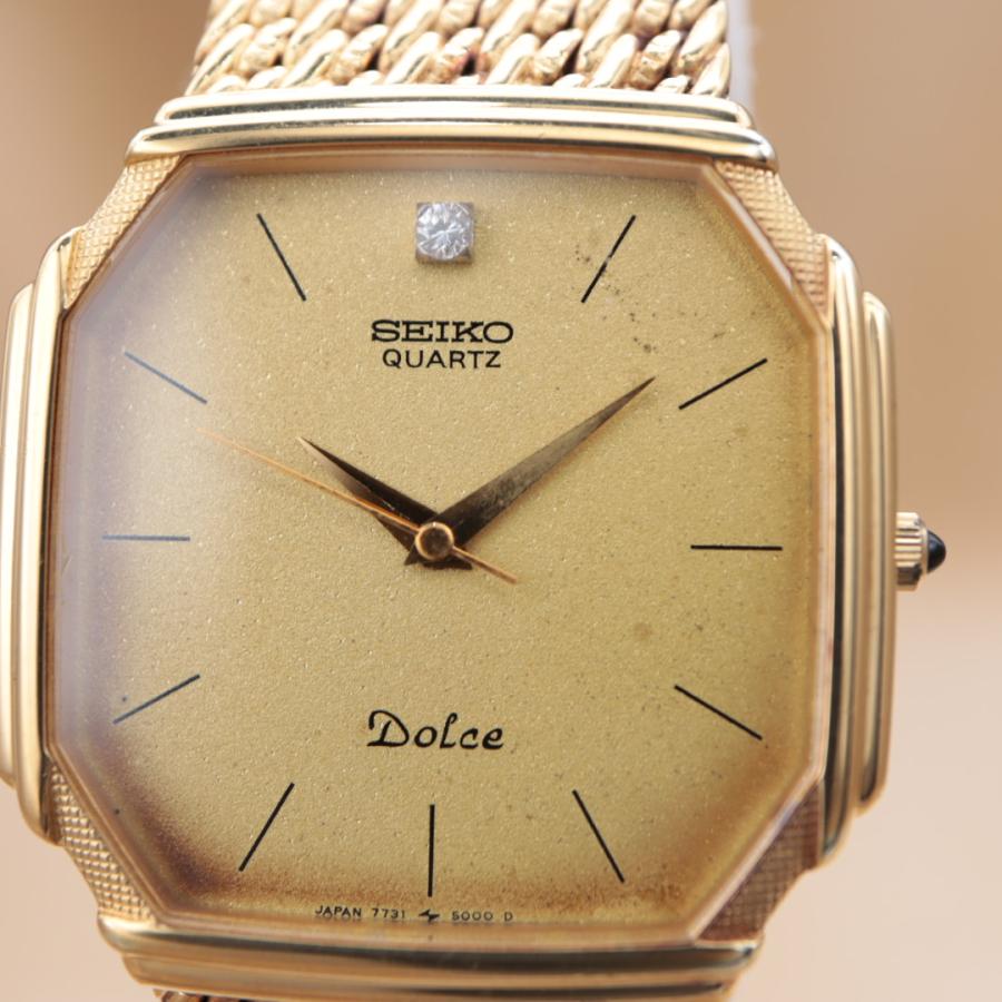セイコー ドルチェ 7731-5000 SEIKO Dolce メンズ クォーツ 29mm 1985年製 電池交換済 簡易洗浄済 【6ヶ月保証】 CH413 | SEIKO | 07