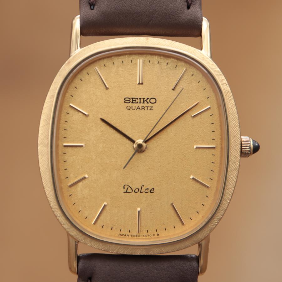 セイコー ドルチェ 6030-5410 SEIKO DOLCE メンズ クォーツ 28.5mm 1981年製 電池交換済 【6ヶ月保証】 CH444 | SEIKO | 01