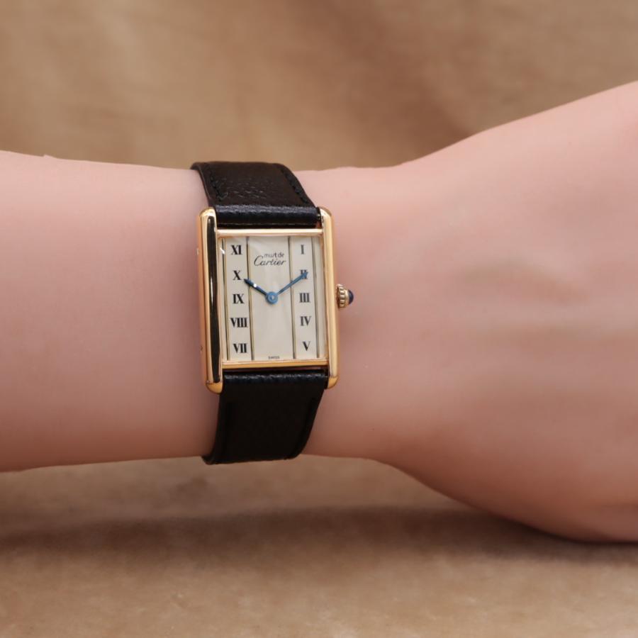 カルティエ マストタンク 590005 Cartier Must Tank LM ユニセックス クォーツ 23mm 1990年代 電池交換済 仕上済 【6ヶ月保証】 CH463 | Cartier | 08