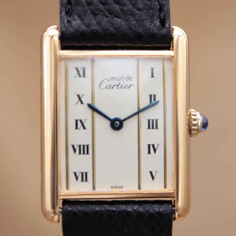 カルティエ マストタンク 590005 Cartier Must Tank LM ユニセックス クォーツ 23mm 1990年代 電池交換済 仕上済 【6ヶ月保証】 CH463 | Cartier | 01