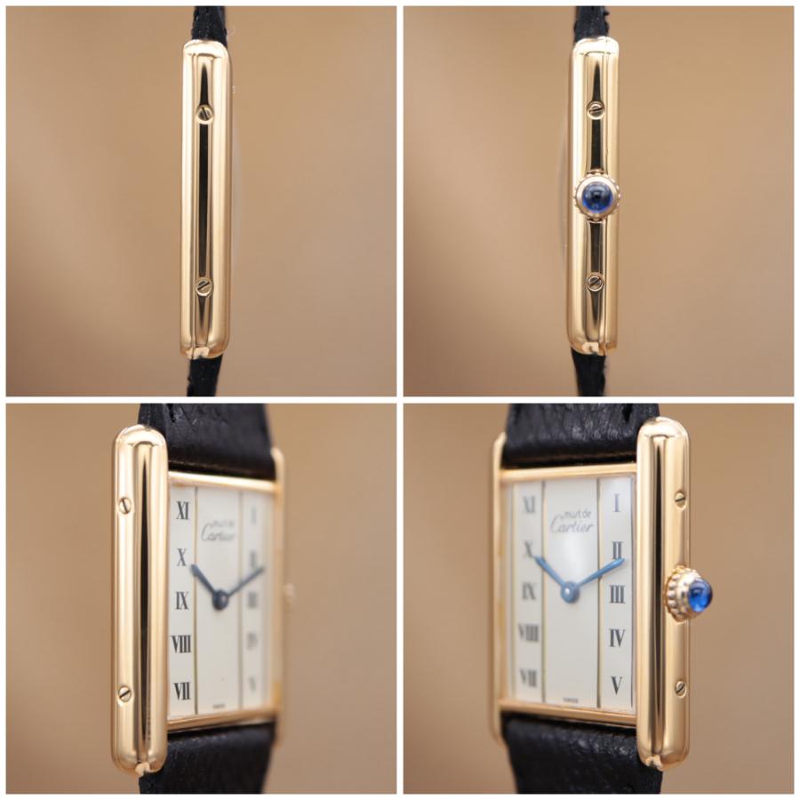 カルティエ マストタンク 590005 Cartier Must Tank LM ユニセックス クォーツ 23mm 1990年代 電池交換済 仕上済 【6ヶ月保証】 CH463 | Cartier | 02