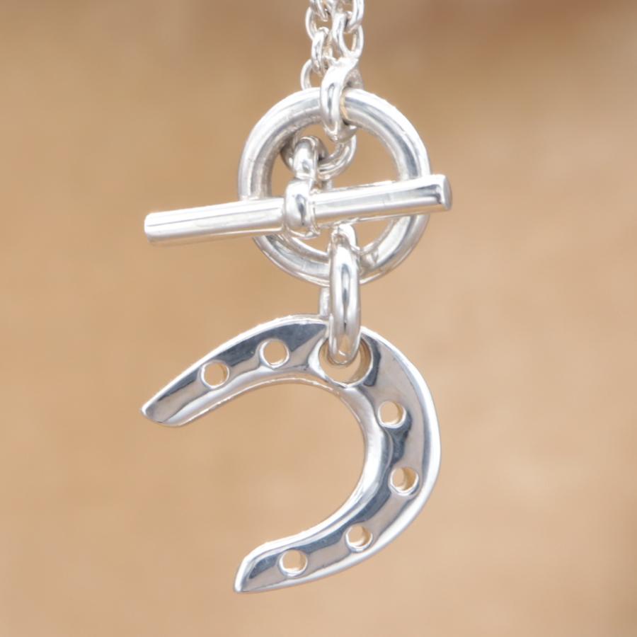 エルメス ホースシュー ネックレス ペンダント 馬蹄 HERMES Horseshoe pendant ユニセックス シルバー925 新品仕上済 CH516 | HERMES | 01