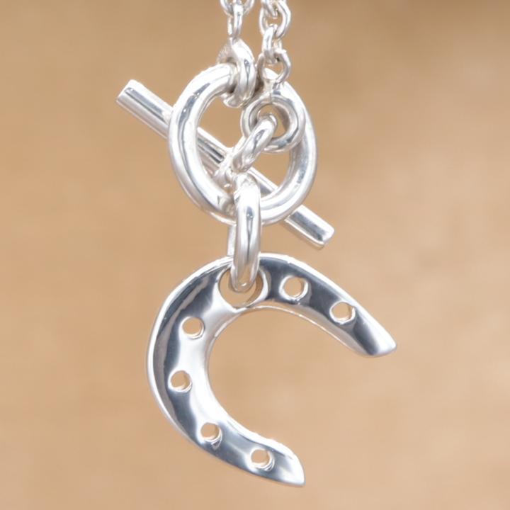 エルメス ホースシュー ネックレス ペンダント 馬蹄 HERMES Horseshoe pendant ユニセックス シルバー925 新品仕上済 CH516 | HERMES | 02