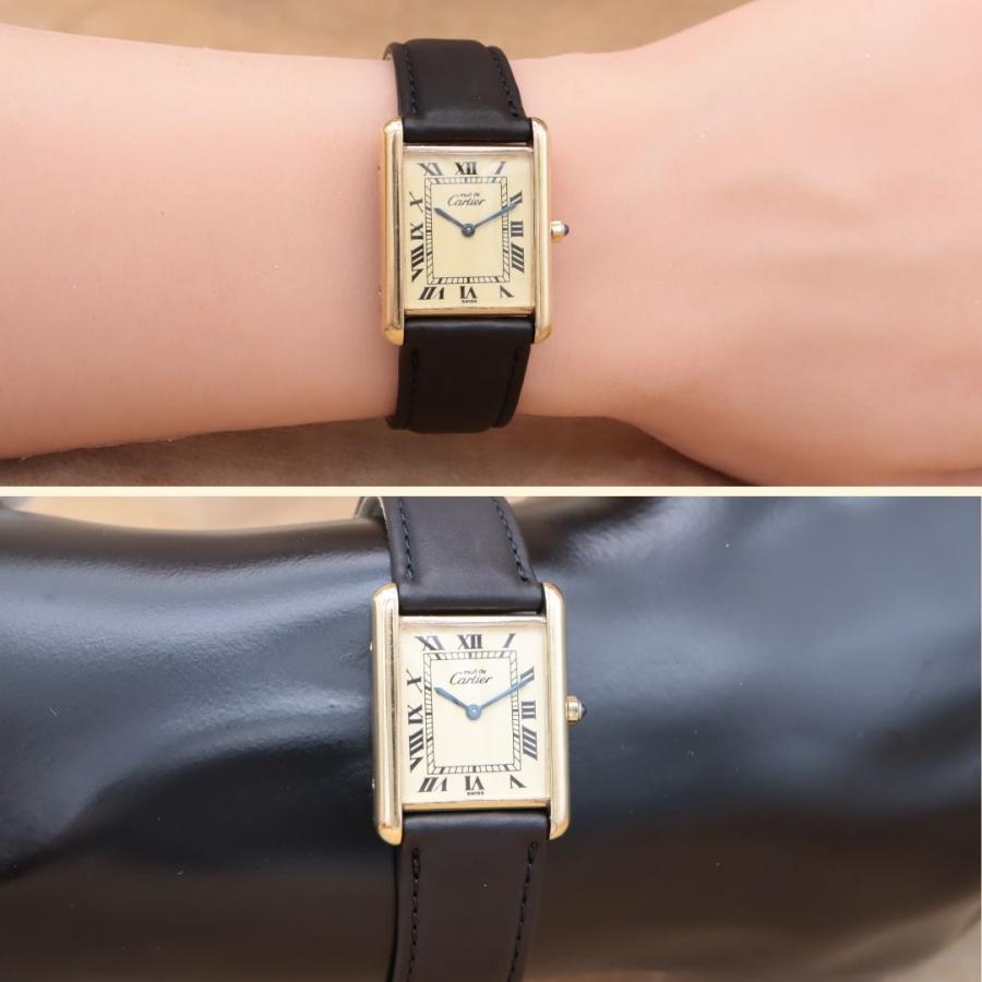 カルティエ マストタンク 6 81006 Cartier must tank LM ユニセックス クォーツ 23.5mm 1980~1990年代 OH済 【6ヶ月保証】 CH543 | Cartier | 08