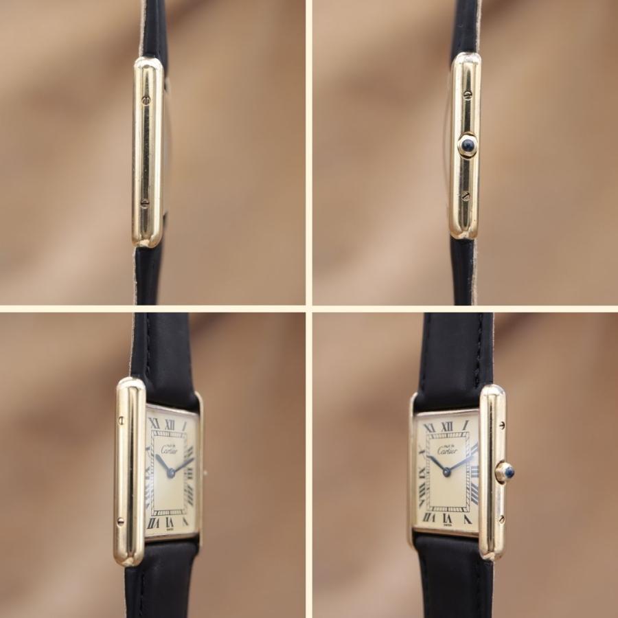 カルティエ マストタンク 6 81006 Cartier must tank LM ユニセックス クォーツ 23.5mm 1980~1990年代 OH済 【6ヶ月保証】 CH543 | Cartier | 02