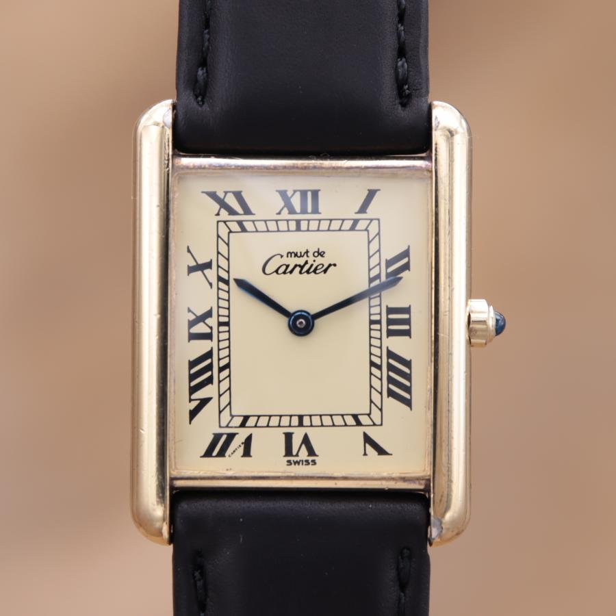 カルティエ マストタンク 6 81006 Cartier must tank LM ユニセックス クォーツ 23.5mm 1980~1990年代 OH済 【6ヶ月保証】 CH543 | Cartier | 01