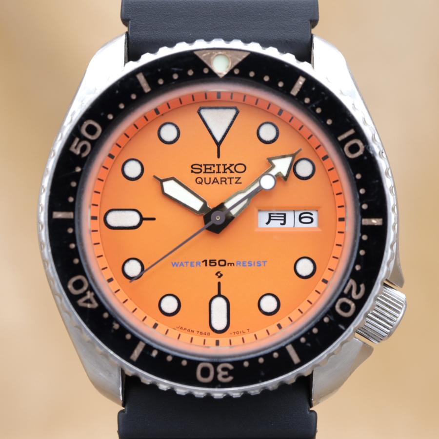 セイコー ダイバー オレンジボーイ 7548-7000 SEIKO 150m  メンズ クォーツ 42mm 1981年 電池交換済 【6ヶ月保証】 CH612 | SEIKO | 01