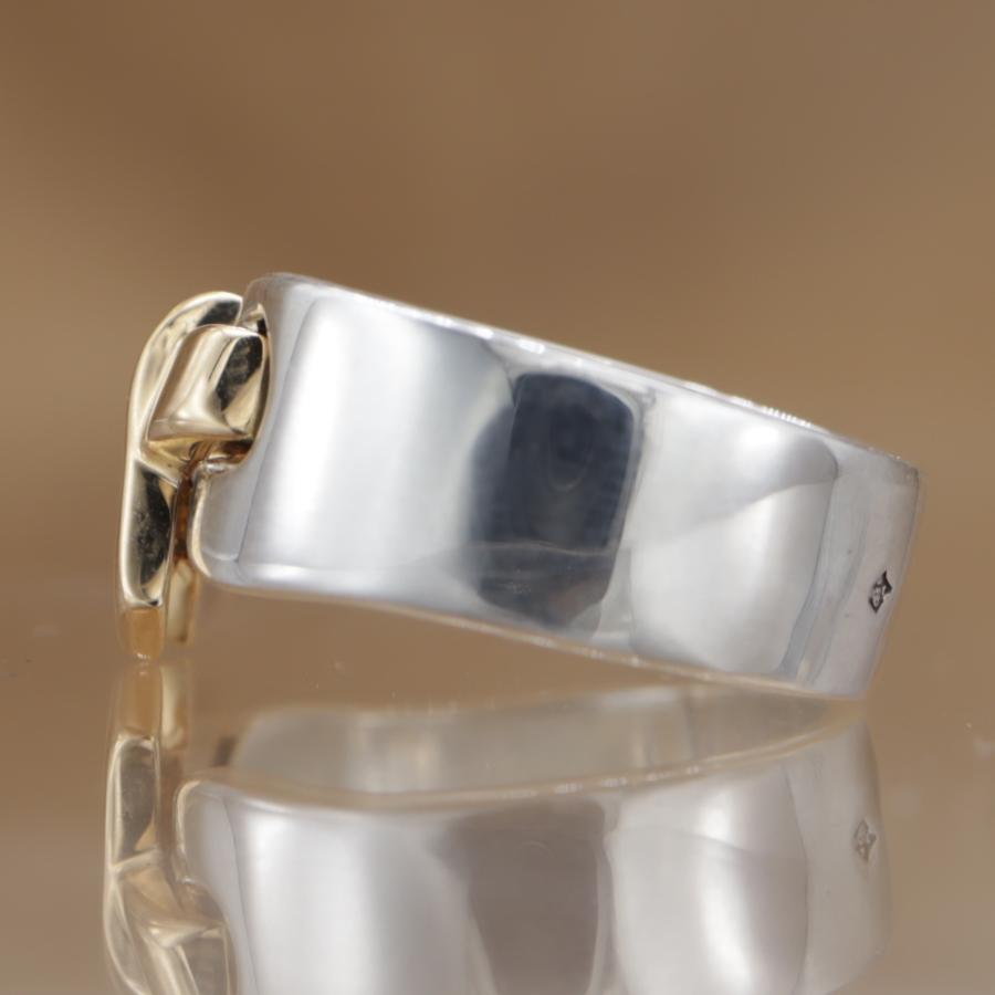 エルメス ラセットリング リボン コンビ HERMES Russet ring ユニセックス Sv925/750イエローゴールド 新品仕上済 CH618 | HERMES | 03