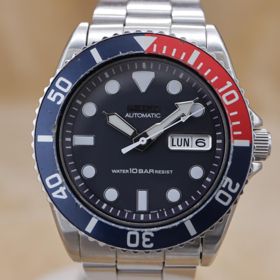 セイコー ダイバー ペプシベゼル SKX033/7S26-0040 SEIKO DIVER 10 BAR メンズ 自動巻き 2007年製 点検済 【6ヶ月保証】 CH634 | SEIKO | 01