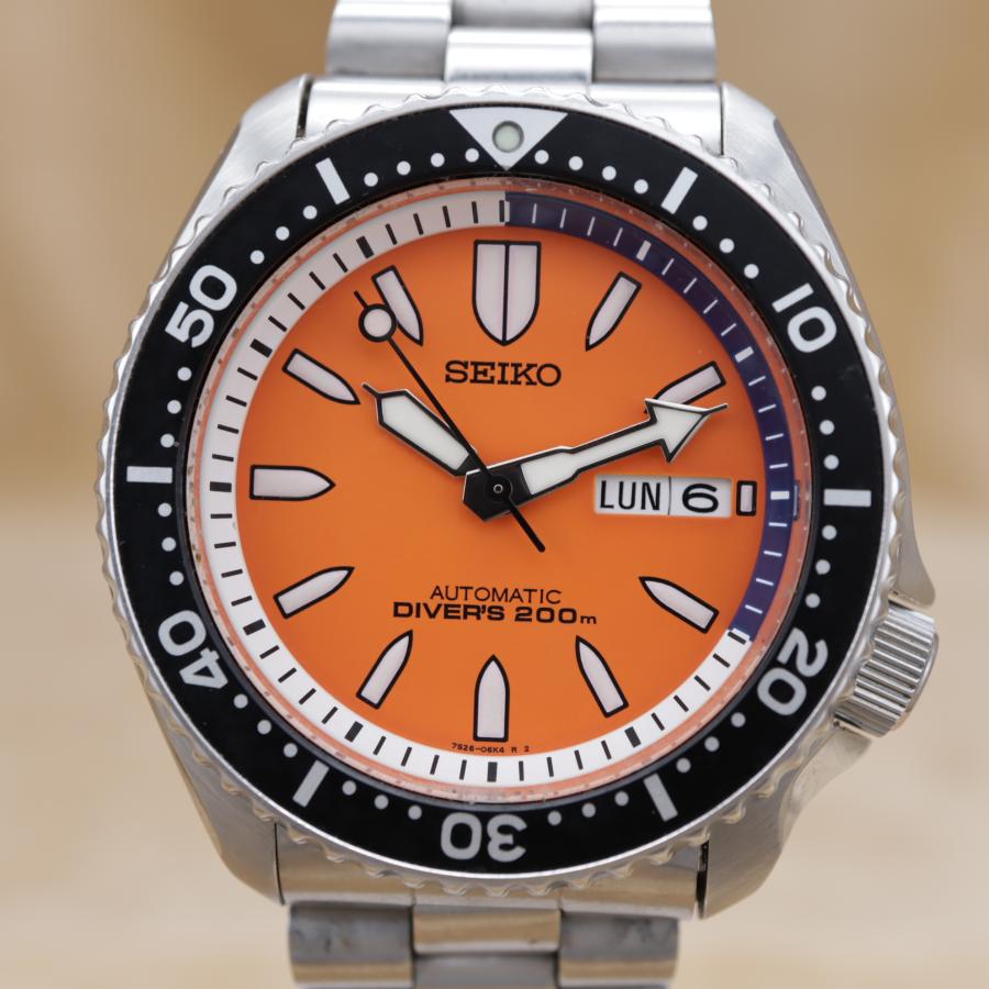 セイコー ダイバー オレンジバレット SKXA55/7S26-02K0 SEIKO DIVER's 200m メンズ 自動巻き 2004年製 点検済 【6ヶ月保証】 CH635 | SEIKO | 01