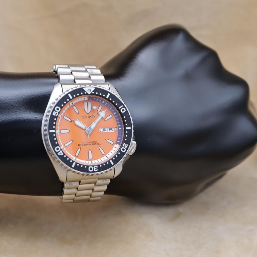 セイコー ダイバー オレンジバレット SKXA55/7S26-02K0 SEIKO DIVER's 200m メンズ 自動巻き 2004年製 点検済 【6ヶ月保証】 CH635 | SEIKO | 07