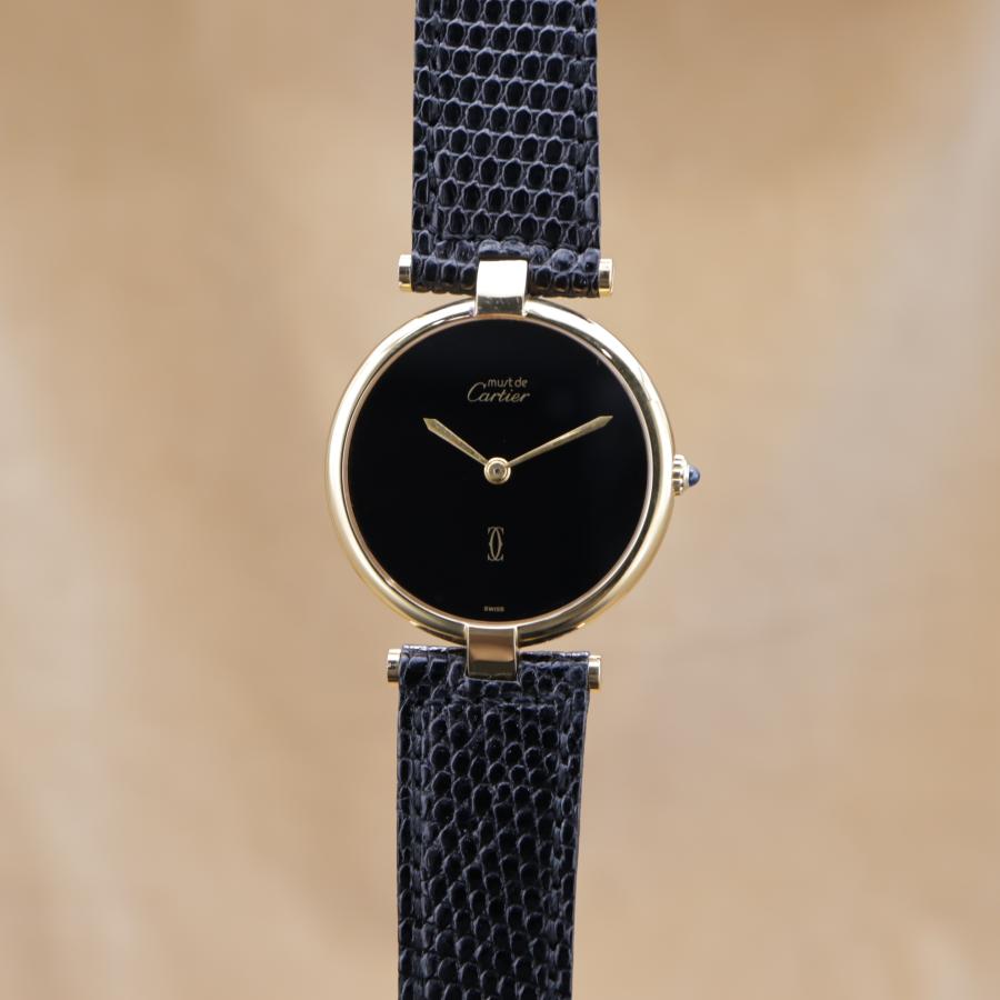 カルティエ マストヴァンドーム オニキス Must de Cartier Vendome LM Onyx メンズ クォーツ 1980年代 電池交換済 【6ヶ月保証】 CH636 | Cartier | 02
