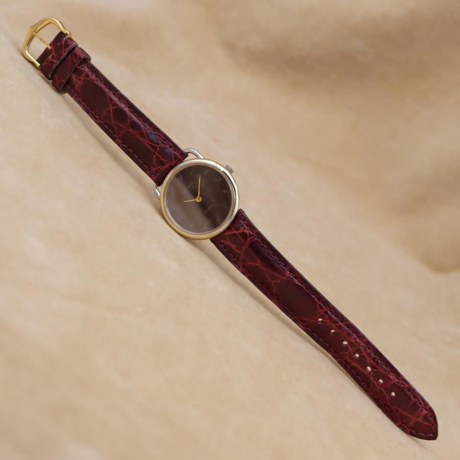 エルメス アルソー ボルドー HERMES Arceau コンビ ゴールド シルバー レディース クォーツ 28mm 稼働品 【6ヶ月保証】 CH645 | HERMES | 06