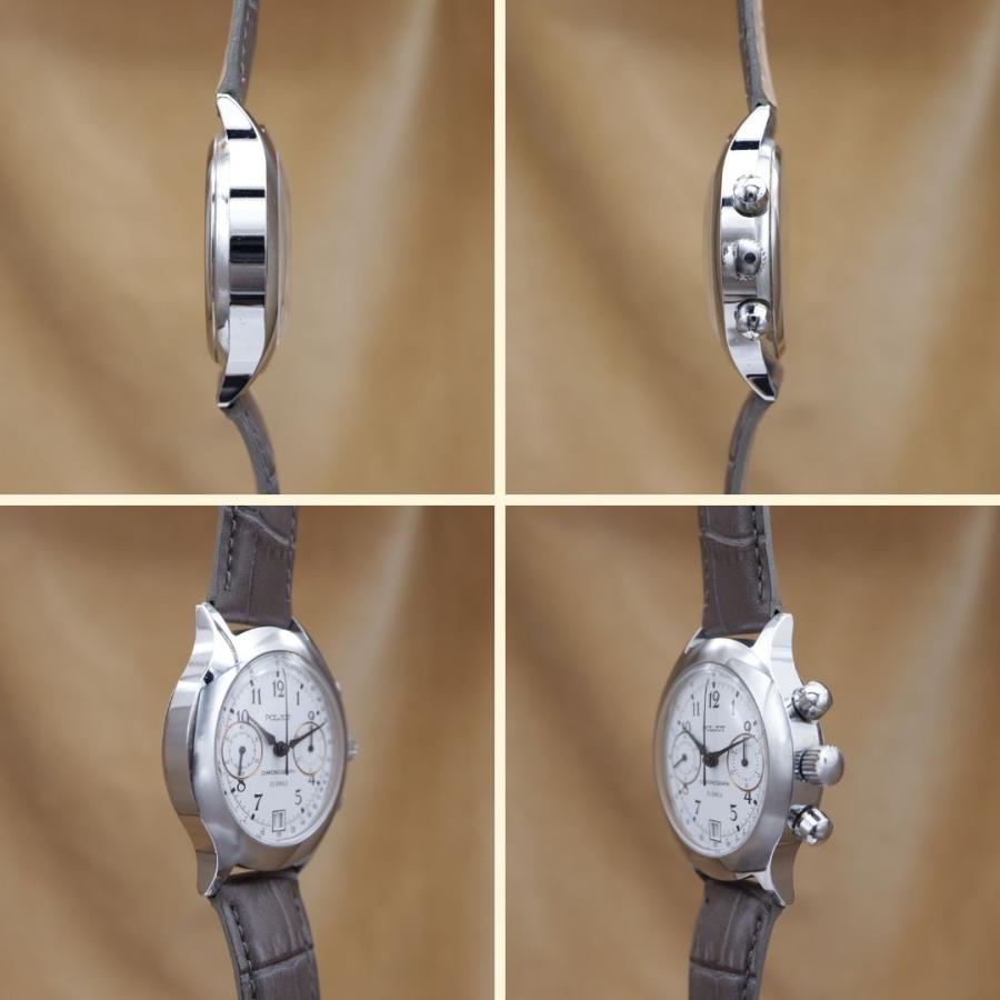 ポレオット ロシア製 クロノグラフ 3133 POLJOT Russian Chronograph ホワイト メンズ 自動巻き 38mm 点検済 【6ヶ月保証】 CH656 |  | 03