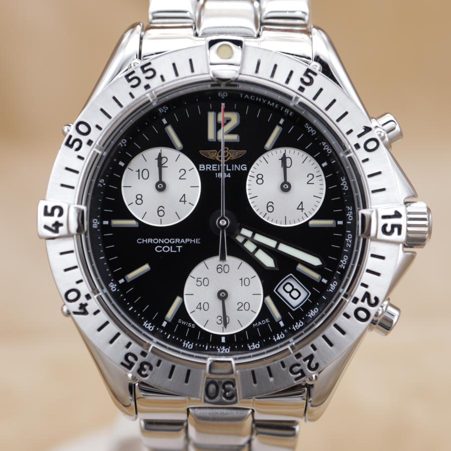 ブライトリング コルト クロノ A53035 A533B01PFA BREITLING COLT メンズ クォーツ 38mm 1990年代 点検済 仕上済 【6ヶ月保証】 CH698 | ブライトリング | 02