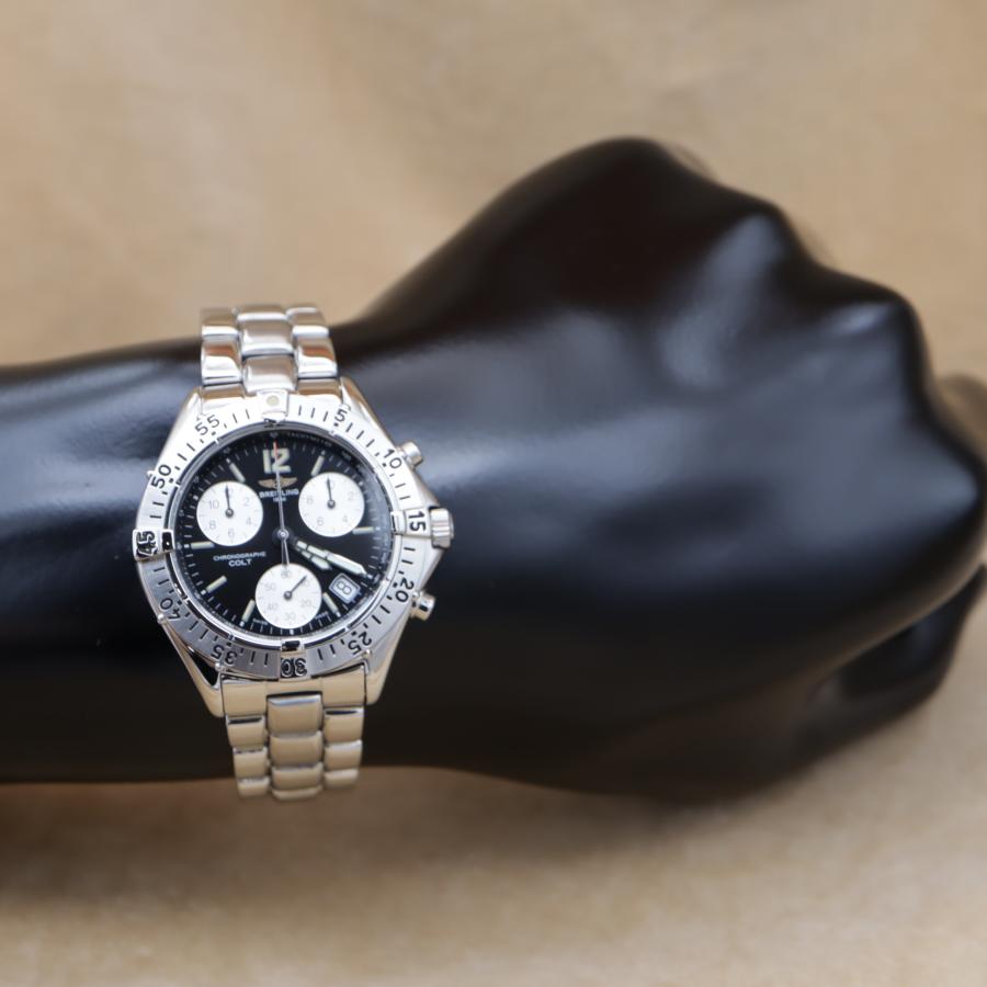 ブライトリング コルト クロノ A53035 A533B01PFA BREITLING COLT メンズ クォーツ 38mm 1990年代 点検済 仕上済 【6ヶ月保証】 CH698 | ブライトリング | 07