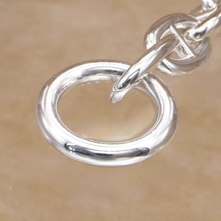 エルメス シェーヌダンクルTGM 12コマ ブレスレット HERMES Chaine d'Ancre ユニセックス シルバー925 新品仕上済 鑑定済 CH701 | HERMES | 04