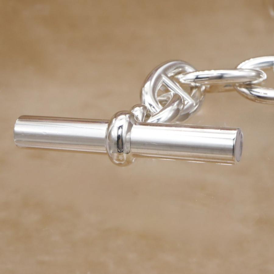 エルメス シェーヌダンクルTGM 12コマ ブレスレット HERMES Chaine d'Ancre ユニセックス シルバー925 新品仕上済 鑑定済 CH701 | HERMES | 03